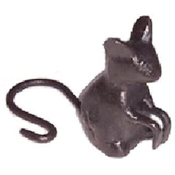 Mini souris en fonte brune