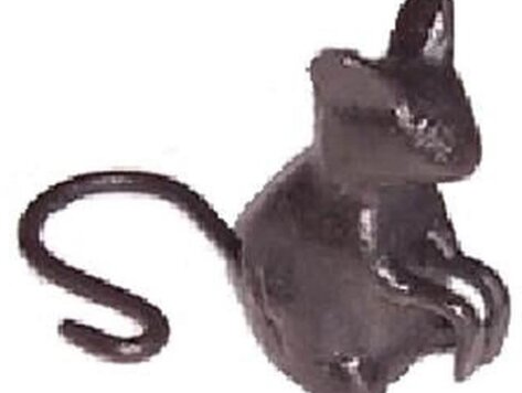 Mini souris en fonte brune