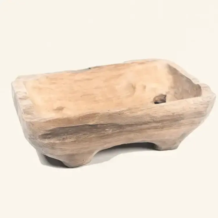 Bol carré en teck recyclé- grand