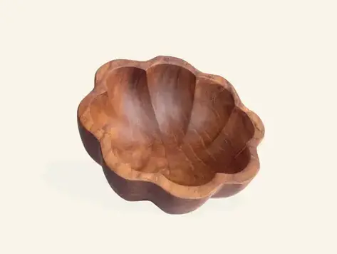 Bol à condiments en bois de teck