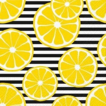 Serviettes de table - Tranches de citron