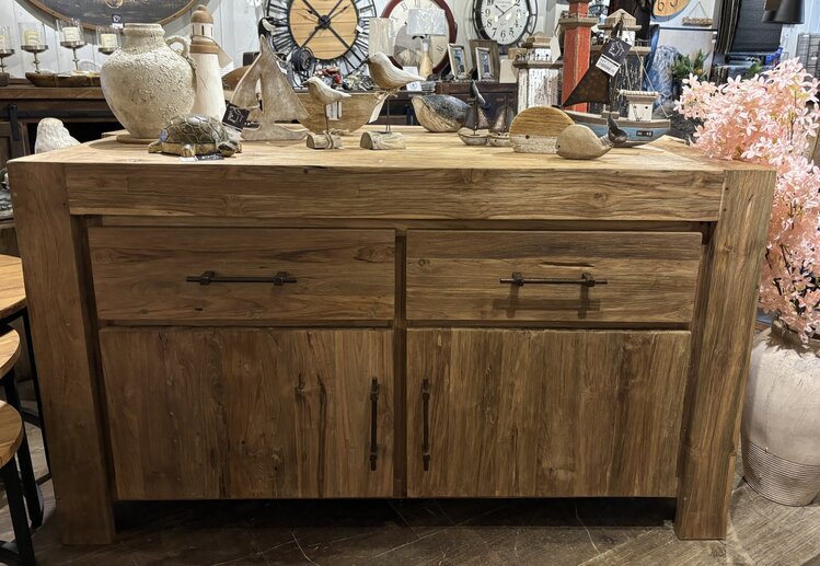 Buffet Bali 2 portes/2 tiroirs en teck recyclé