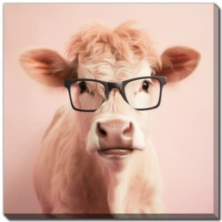 Cadre Vache avec lunettes