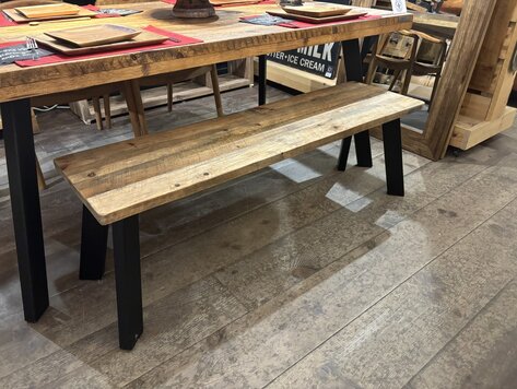 Banc Le Naturel  (Couleur La Vie de Chalet et noir)