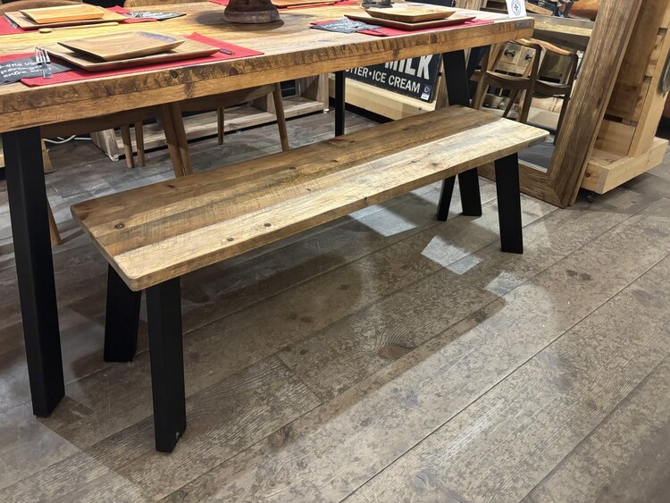 Banc Le Naturel  (Couleur La Vie de Chalet et noir)