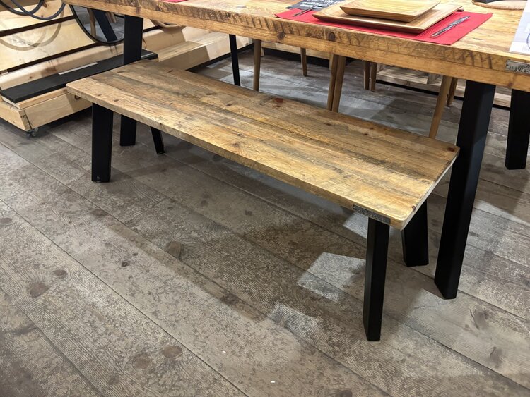 Banc Le Naturel  (Couleur La Vie de Chalet et noir)