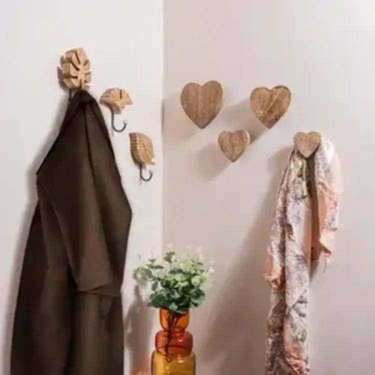 Crochets  muraux coeur Irène (set 4)