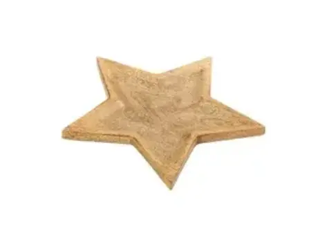 Plateau étoile en bois - grand