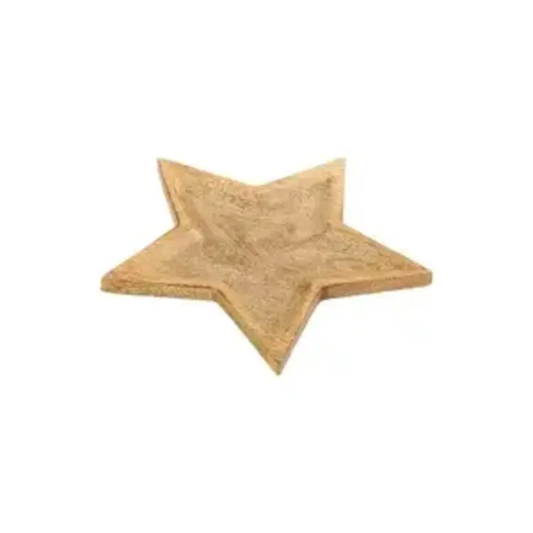 Plateau étoile en bois - grand