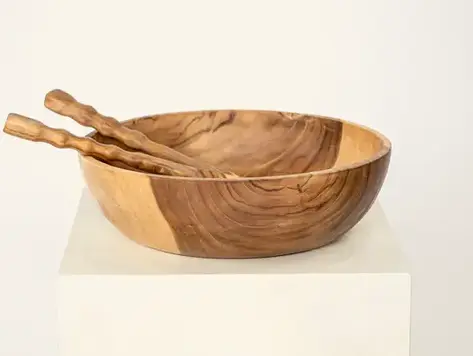 Bol à salade en bois de  teck