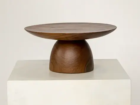 Plateau à gâteau en teck - grand