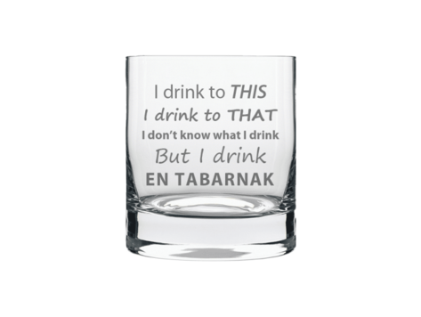 Verre à shooter - I drink en tabarnak