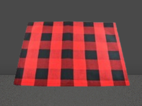Napperon rouge et noir (Lumberjack)