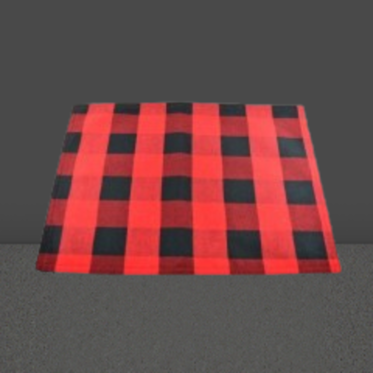 Napperon rouge et noir (Lumberjack)