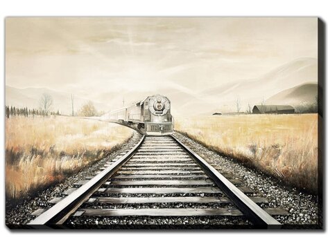 Cadre Train à l'horizon