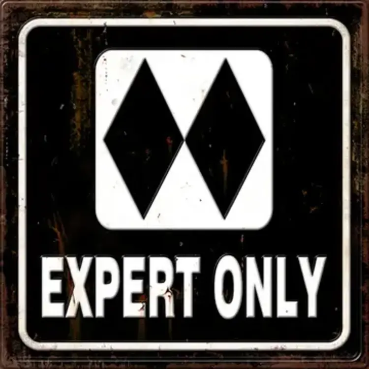 Affiche en métal - Expert only 3D