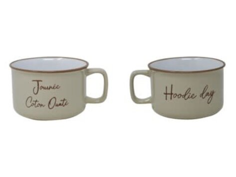 Bol latté - Coton ouaté / Hoodie day