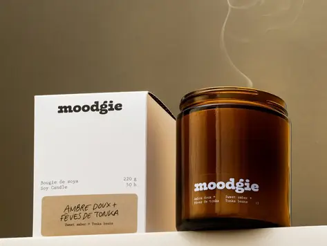 Bougie Ambre Doux & Fèves de Tonka 50H