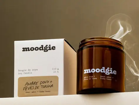 Bougie Ambre Doux & Fèves de Tonka 25H