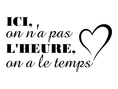 Coupe à vin gravée - Ici on n'a pas l'heure