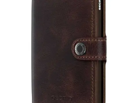 Portefeuille Mini Vintage Chocolat