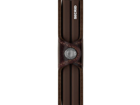 Portefeuille double Vintage Chocolat