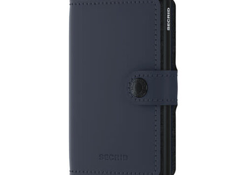 Portefeuille Mini Bleu Nuit Mat