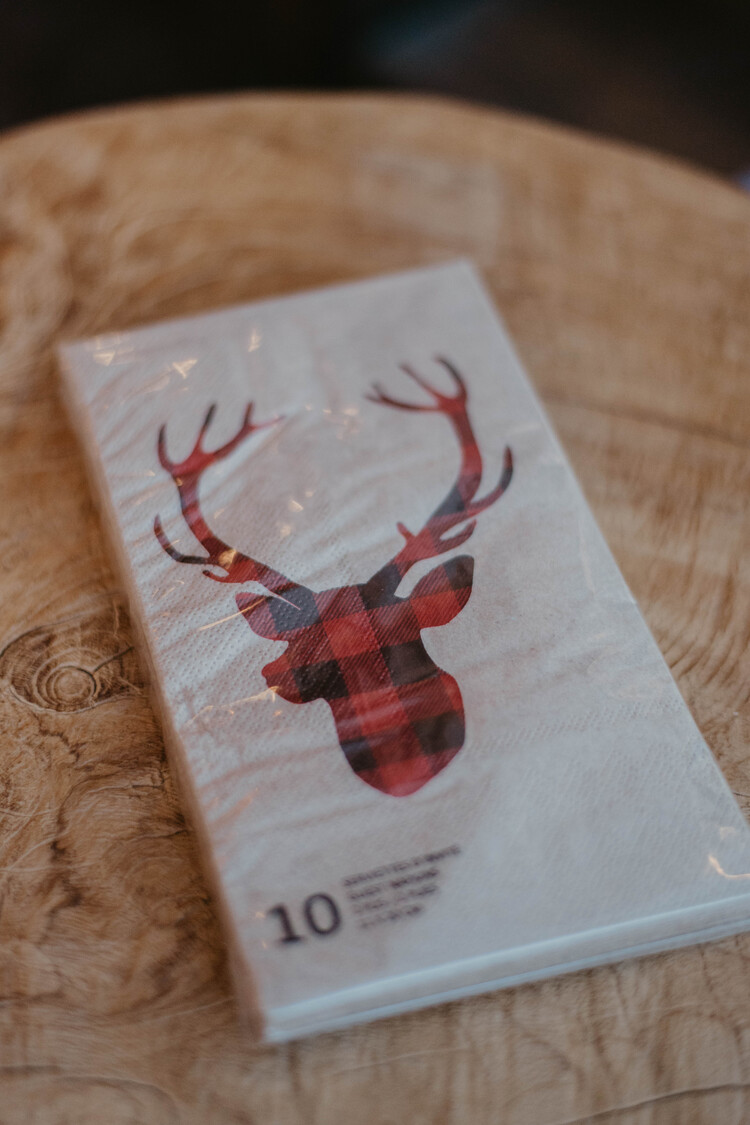 Serviettes de table -  Tête de cerf 10 pcs