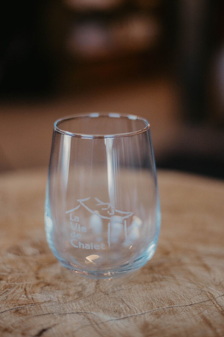 Verre à vin gravé - La Vie de Chalet