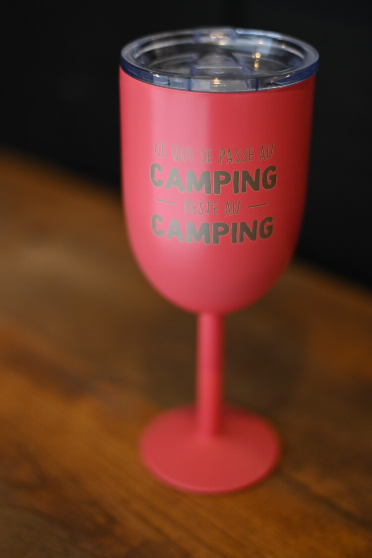 Coupe isotherme  Saumon - Ce qui se passe au camping reste au camping