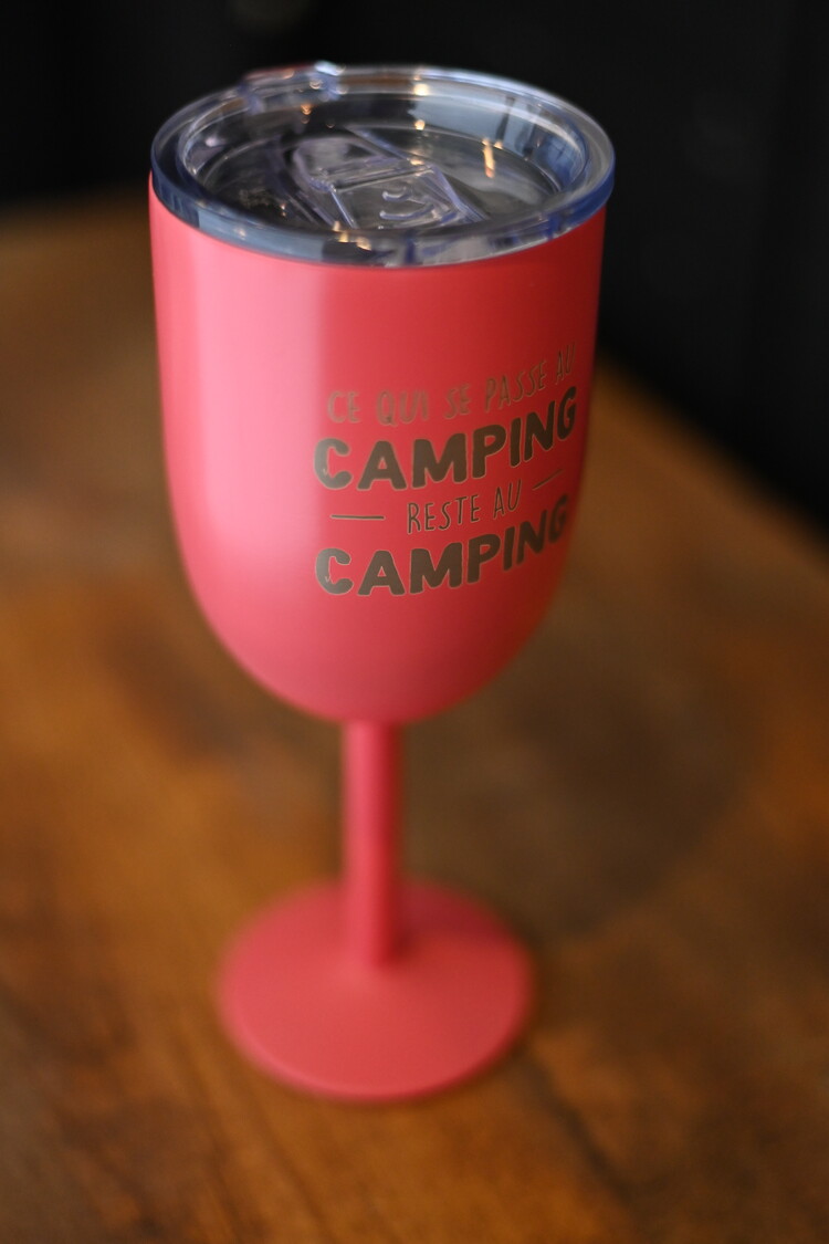 Coupe isotherme  Saumon - Ce qui se passe au camping reste au camping