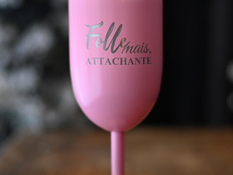 Coupe isotherme rose - Folle mais, attachante