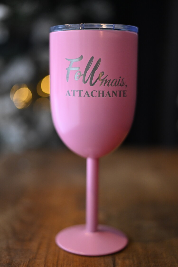 Coupe isotherme rose - Folle mais, attachante