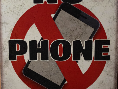 Affiche en métal - No phone zone