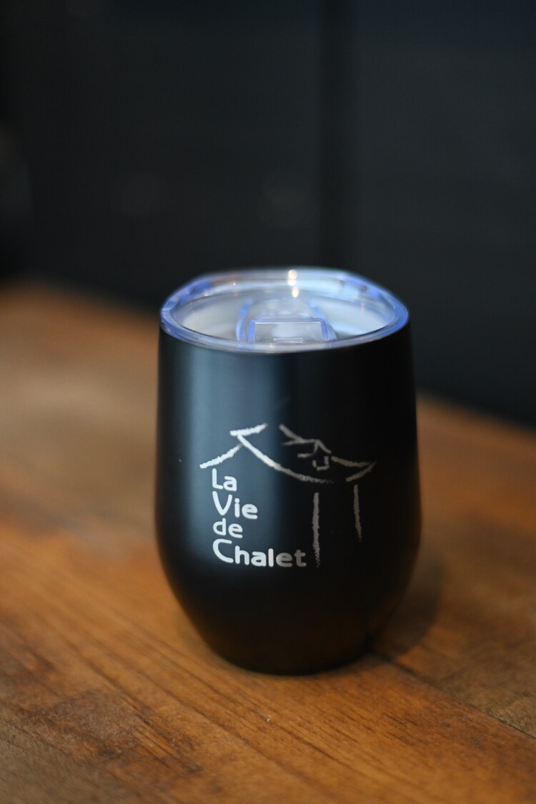 Verre à vin isotherme noir - La Vie de Chalet