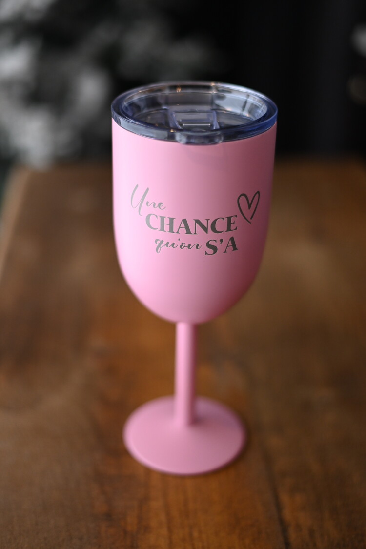 Coupe isotherme rose - Une chance qu'on s'a