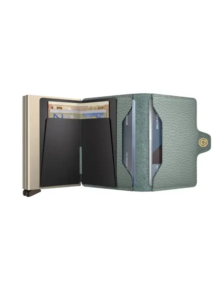 Portefeuille double vert océan