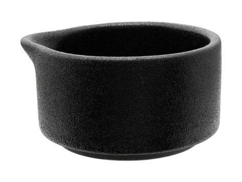 Verseur à sauce noir Caviar en porcelaine 80 ml