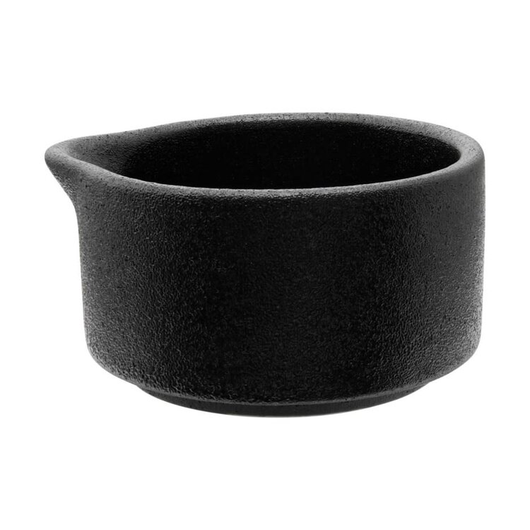 Verseur à sauce noir Caviar en porcelaine 80 ml