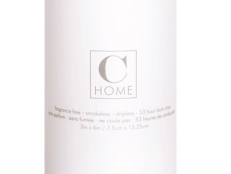 Bougie naturelle blanche 3x6