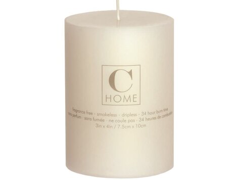 Bougie naturelle ivoire 3x4