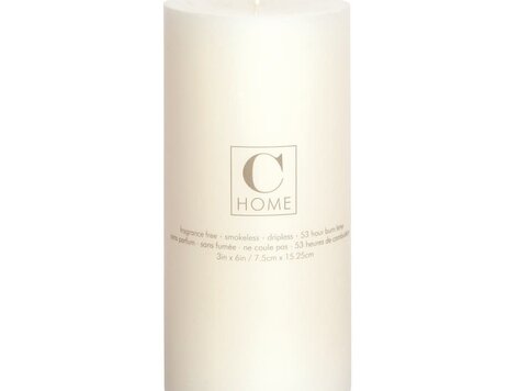 Bougie naturelle ivoire 3x6