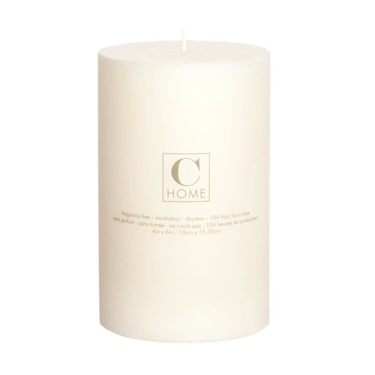 Bougie naturelle ivoire 4x6