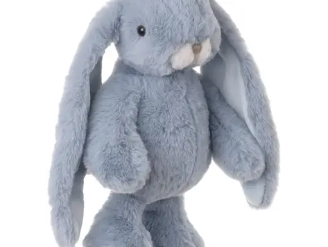 Peluche Lapin bleu perle