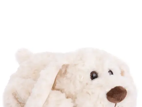 Peluche Chien Hugo blanc