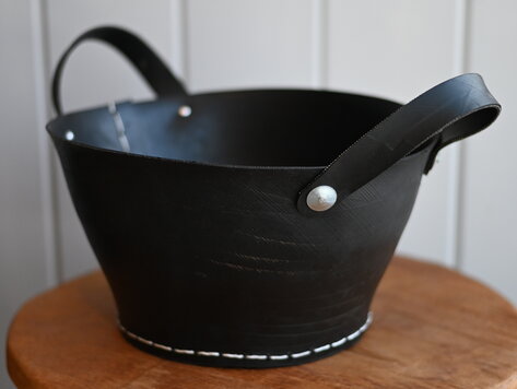 Panier en pneu recyclé avec poignées - Petit