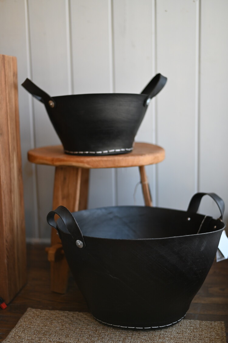 Panier en pneu recyclé avec poignées - Petit