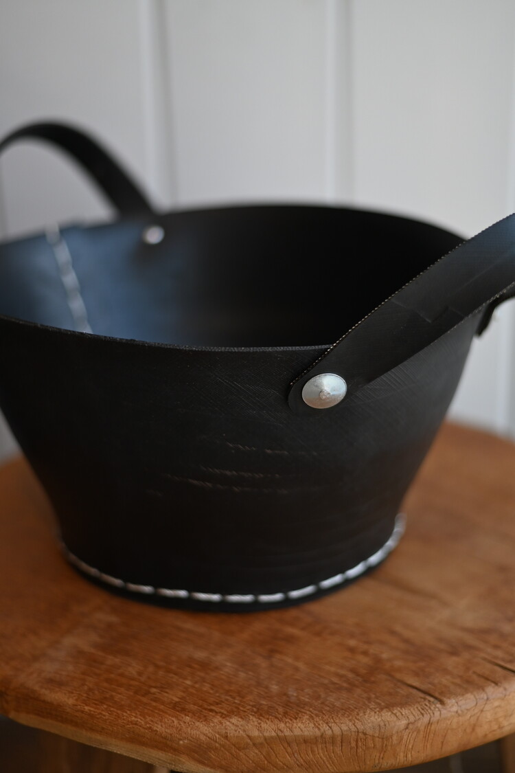 Panier en pneu recyclé avec poignées - Grand