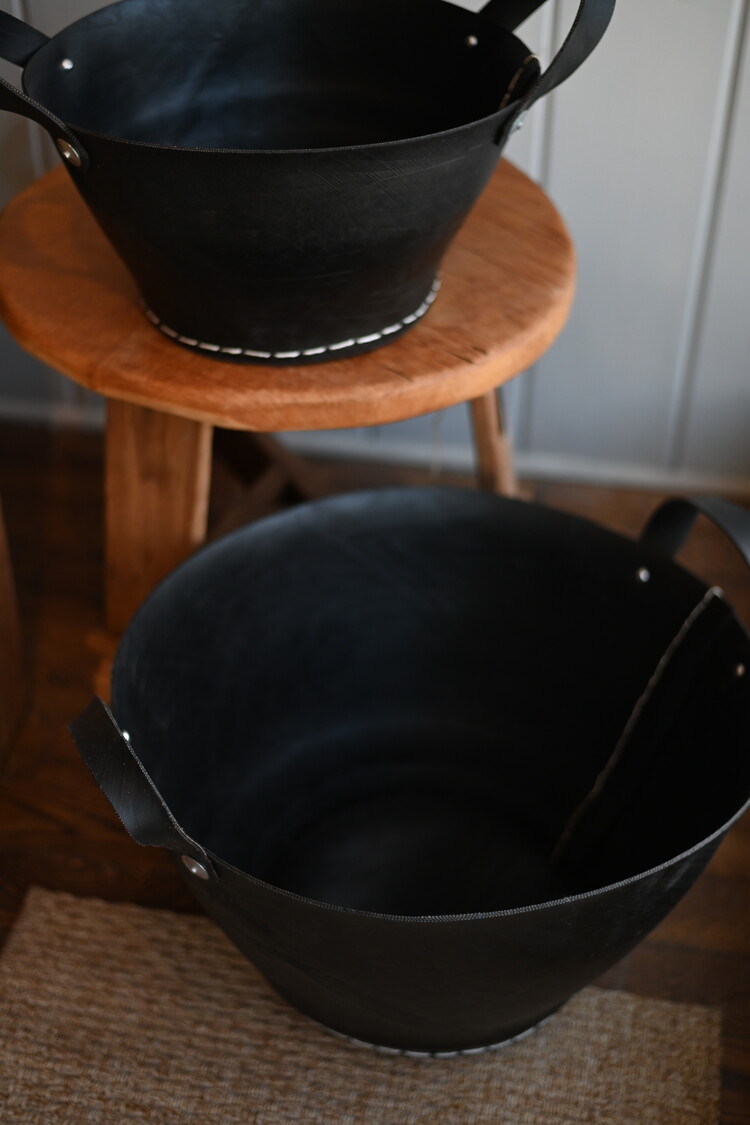 Panier en pneu recyclé avec poignées - Grand