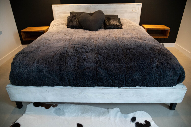 Lit Beaux rêves Double (Couleur Blanc)